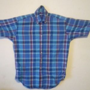 👕Ralph Lauren Collared Short Sleeve Plaid Shirt👕